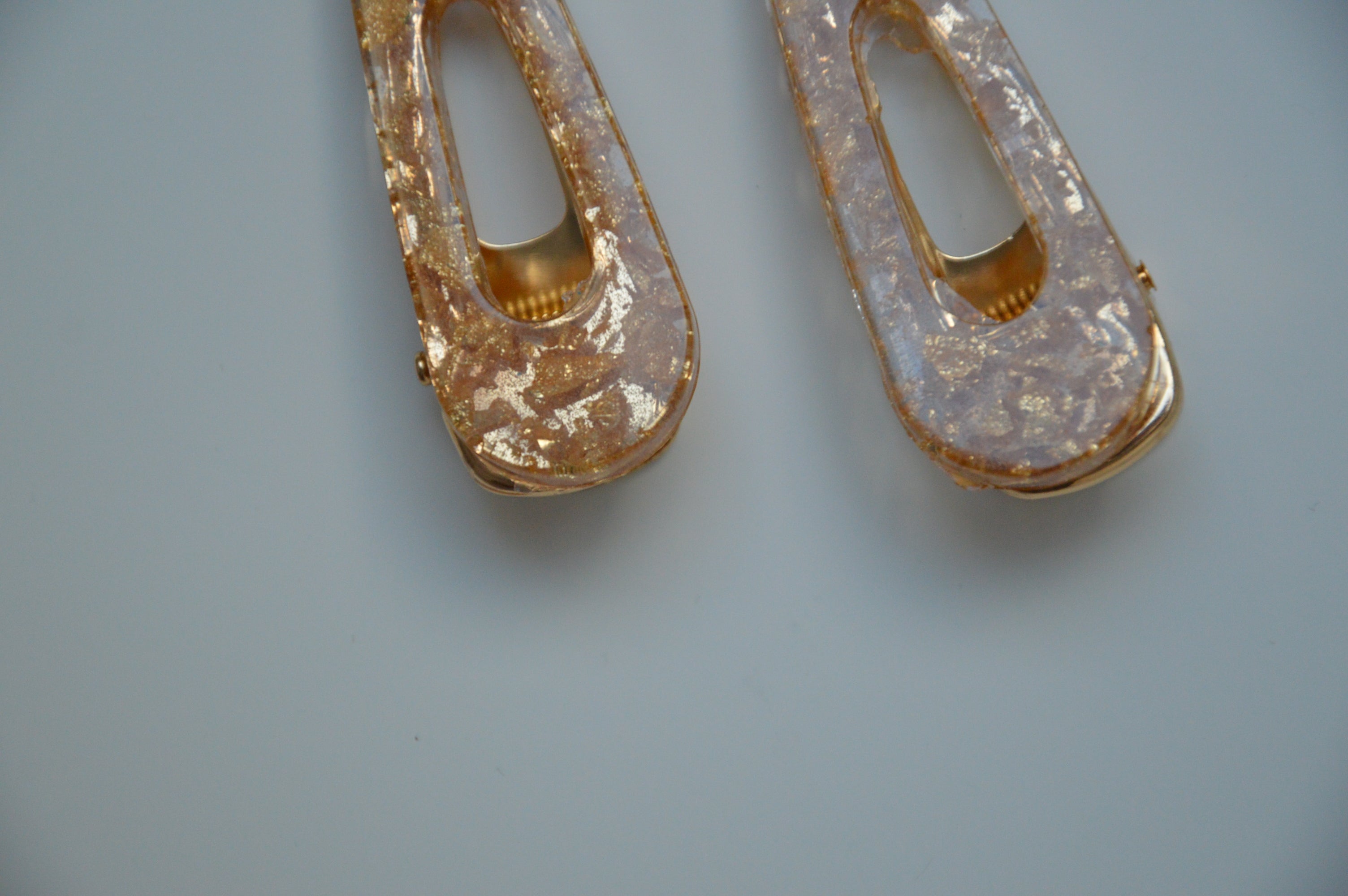 Barrettes PARIS x2 dorée